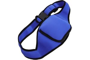 GALPADA Neoprene Zippered Microphone Belt Waist Pack with Phone Holder Fitness Instructor Mic Bag