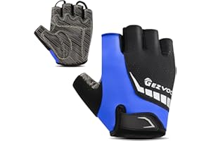 GEZVOC Cycling Gloves Bike Gloves Biking Gloves for Men Women with Shock-Absorbing Pad, Extra Grip,Flexible and Comfortable Fit,Light Weight,Breathable Mountain Bike Gloves