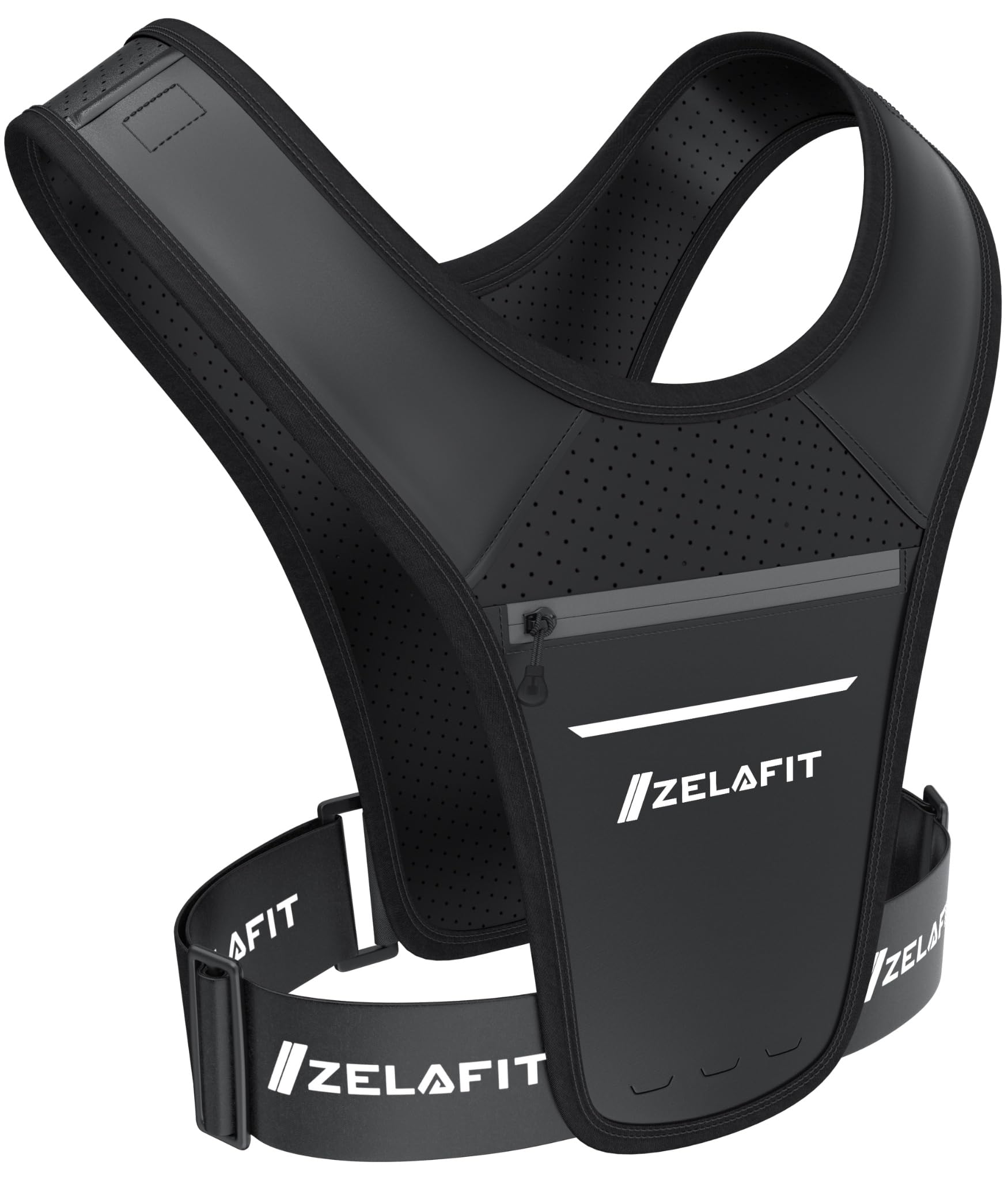 ZelaFit® Running Vest Phone Holder – Running Vest Women & Mens – Adjustable Reflective Running Phone Holder – Ultra-Lightweight Running Bag & Backpack Alternative – Waterproof Phone Pouch & Key Holder
