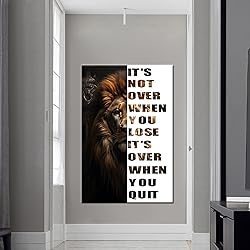 Motivational Picture Canvas Wall Art Animal Print