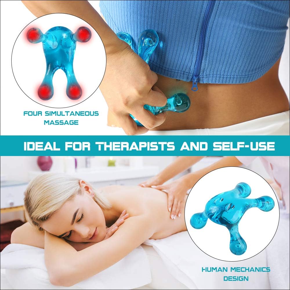 Migleo Hand Held Massage Tool Easy Palm Fit with Massage Knobs for Gentle Pressure Point Massage: Health & Personal Care