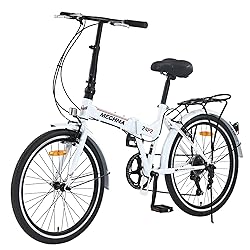 BALINGE 24" Folding City Bikes Steel Frame 7 Speed