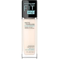 Maybelline Fit Me Matte + Poreless Liquid Foundation Makeup, Fair Porcelain, 1 fl; oz; Oil-Free Foundation
