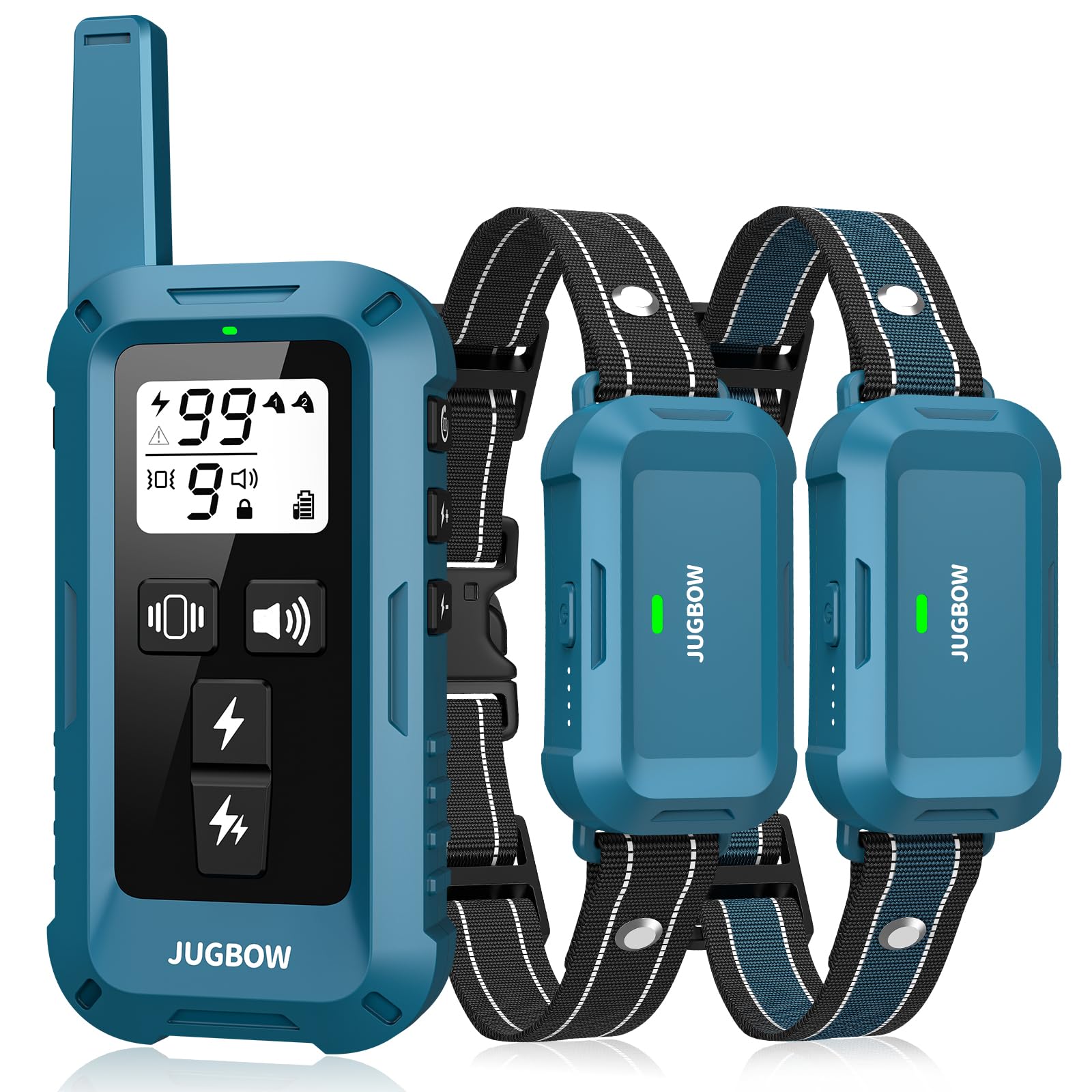 Photo 1 of Jugbow Dog Shock Collar 2 Dogs - 4200FT Dog Training Collars with Remote, IPX8 Waterproof E-Collar for Dogs Training Rechargeable e-Collars for Large Medium Small Dogs (10-120lbs)
