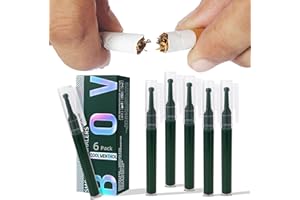Natural Nicotine-Free & Tobacco-Free Smoking Alternative, Non-Electric Craving Relief, Quit Smoking Aid with Biovikoting (Cool Menthol) - Pack of 6