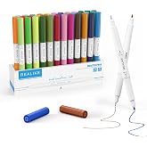 REALIKE Dual Tip Infusible Pens Compatible with Cricut Maker 3/Maker 4/Maker/Explore 3/4/Air 2/Air, 36 pcs Dual Tip Sublimati