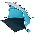 Coleman Skyshade Large Portable Sun Shelter, Easy Setup with Pre-Attached Poles, Beach Canopy Provides Cover from Sand & Sun
