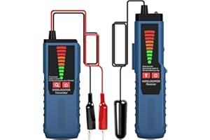 VXSCAN F04 Underground Wire Locator, Cable Locator with Earphone, Buried Wire Detector for Locating Breakage Cables & Wires Dog Fence Cables