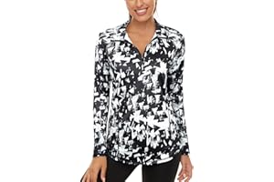 LURANEE Womens UPF 50+ Long Sleeve 1/4 Zip Pullover Athletic Hiking Running Workout Tops