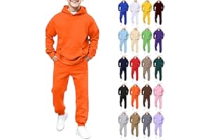 Boys Sweatsuit 2 Piece Outfits Hoodie Sweatshirts and Sweatpants with Pockets Fall Winter Outfits Boys' Fleece Clothing Sets
