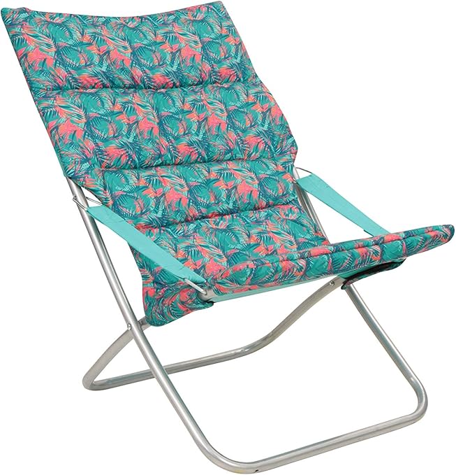 Mountain Warehouse Soft Padded Folding Chair Lightweight Camping Furniture Heavy Duty With Wipe Clean Portable Seat Picnics Garden Outdoor Activities Blue Amazon De Sport Freizeit