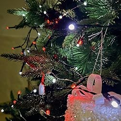 95FT 240 LED Red And White Christmas String Lights