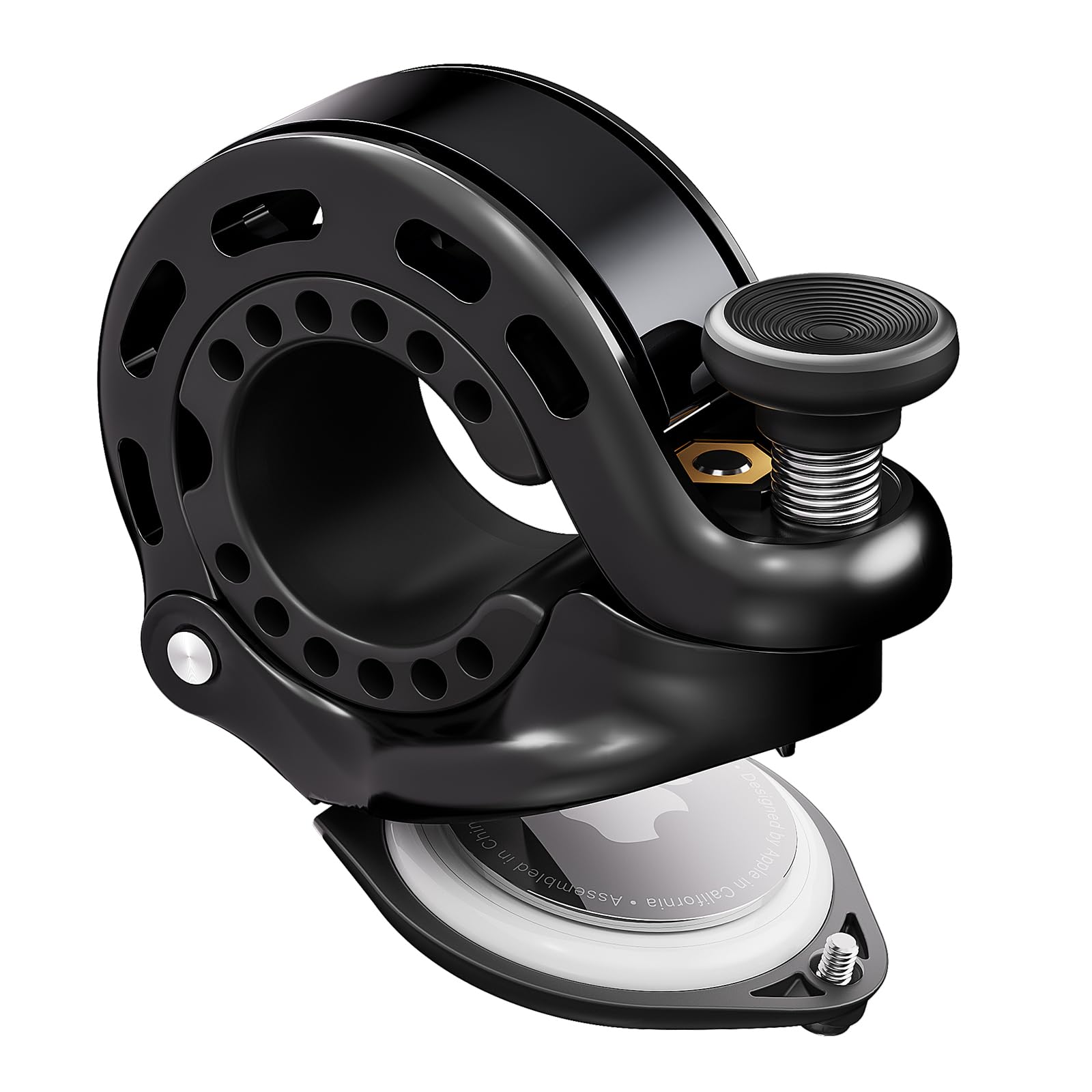 Photo 1 of RAVEMEN Q2 Bike Bell Compatible with AirTag, Loud Hidden Bicycle Bell for Adults and Kids, Fit 0.87''/22.2, 1''/25.4, 1.25''/31.8mm Handlebars