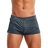 MIZOK Mens 3 Inch Athletic Workout Short Mesh Running Workout Gym Shorts