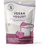Cultures for Health Vegan Yogurt Starter Culture | 4 Direct-Set Packets | DIY Dairy-Free Yogurt from Plant Milks | Probiotic
