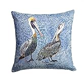 Caroline's Treasures 8409PW1414 Pelican Fabric Decorative Pillow Machine Washable, Indoor Outdoor Decorative Pillow for Couch