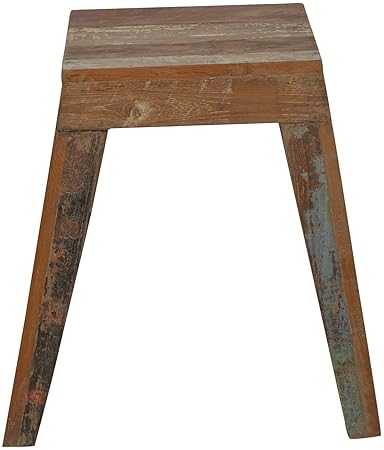 Via Jodhpur VJ005 Bar Stool (Wooden Finish, Brown)