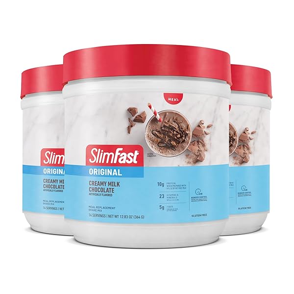 SLIMFAST ORIGINAL MEAL REPLACEMENT POWDER, CREAMY MILK CHOCOLATE,...