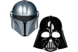 STAR WARS Mandalorian & Darth Vader Masks, 2-Pack Roleplay Toys, Costume for Kids, Toys for Boys & Girls Ages 5+