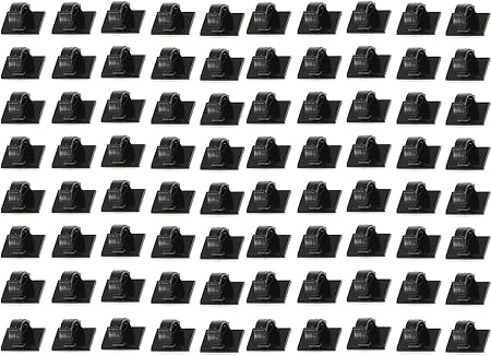 Amazon Tigre Amore ケーブルクリップ コードクリップ 車内 コード 固定 車 整理 配線止め 80個 配線アクセサリー 文房具 オフィス用品