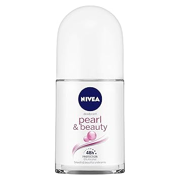 NIVEA Deodorant Roll On, Pearl & Beauty, 50ml