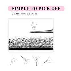 TDANCE W Eyelash Extensions 5D Premade Fans W