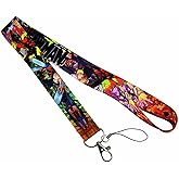 Pinstant Chainsaw Man Anime Manga 17.7" Neck Lanyard Keychain Holder ID Badge Mobile Phone Pin Strap