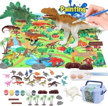 Amazon Kidpal 恐竜絵画キット 恐竜のおもちゃ プレイマット付き 子供用 Diyアート クラフトセット 恐竜の世界を作る 3歳 4歳 5 歳 6歳 男の子 科学 サイエンス おもちゃ Amazon Kidpal 恐竜絵画キット 恐竜のおもちゃ プレイマット付き 子供用 Diyアート クラフトセット 恐竜の世界を作る 3歳 4歳 5 歳 6歳 男の子 科学 サイエンス おもちゃ
