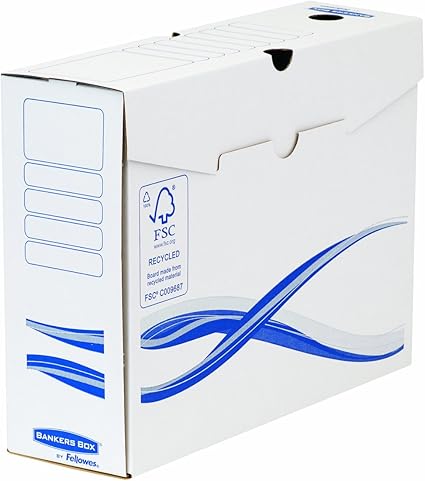 Fellowes, Caja de archivo definitivo, 100 mm, 25 unidades: Amazon.es: Oficina y papelería
