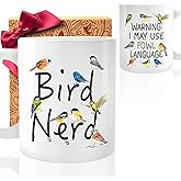 Funny Bird Nerd Mug Gifts for Birds lovers Women Men, Unique bird-nerd mug, bird Watching Mugs Gift for Ornithologists, birds Watchers, Nature Lovers, Colleagues of natural worker63