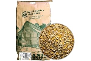 New Country Organics | Corn-Free Classic Layer Chicken Feed for Laying Hens | Corn-Free and Soy-Free | 17% Protein | Certified Organic and Non-GMO Chicken Food | 25lbs Bag