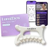 LumiDew Ceramic Guasha Tool for Face &amp; Body - Lymphatic Drainage Massager, Face Sculpting Tool, Jawline Shaper &amp; Double Chin Reducer - Self Care Gifts