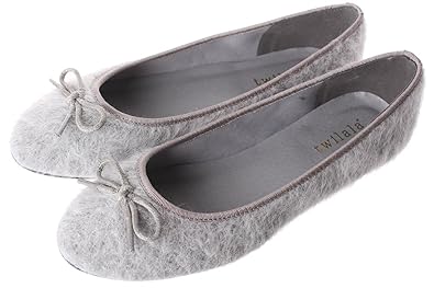 Amazon ジャッコランタン バレエシューズ レディース 黒 パンプス