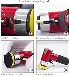 2 3-inch Mini Orbital Sander da sander Air Dual