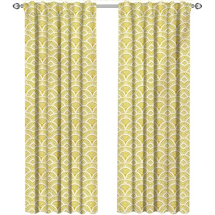 Amazon Com Shenglv Abstract Country Curtains Valance Hand Drawn