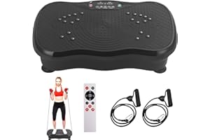 OKATOPGEAKO Vibration Plate Exercise Machine, Vibrating Plate Fitness Platform with Remote Control – Portable Vibration Plates for Lymphatic Drainage, Weight Loss, Toning, Recovery & Home Workouts
