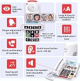 Xtra 3355 DECT Corded Phone with Large Keys Handset view 5