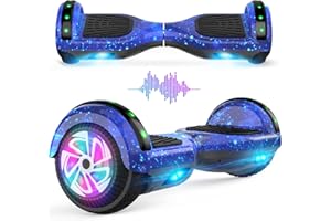 VEVELINE Hoverboard,Self-Balancing Hoverboard with Bluetooth and LED Lights for Kids Ages 6-12