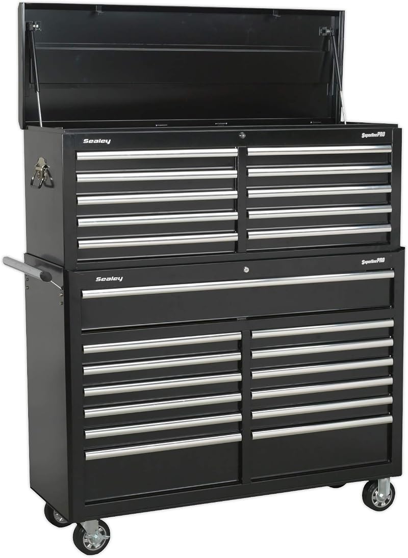 Sealey 23 Drawer Tool Chest Combo Ball Bearing Slides Black