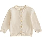 Newborn Infant Baby Girl Cardigan Button Down Knit Sweatshirt Toddler Lightweight Sweater Easter Spring Outfits