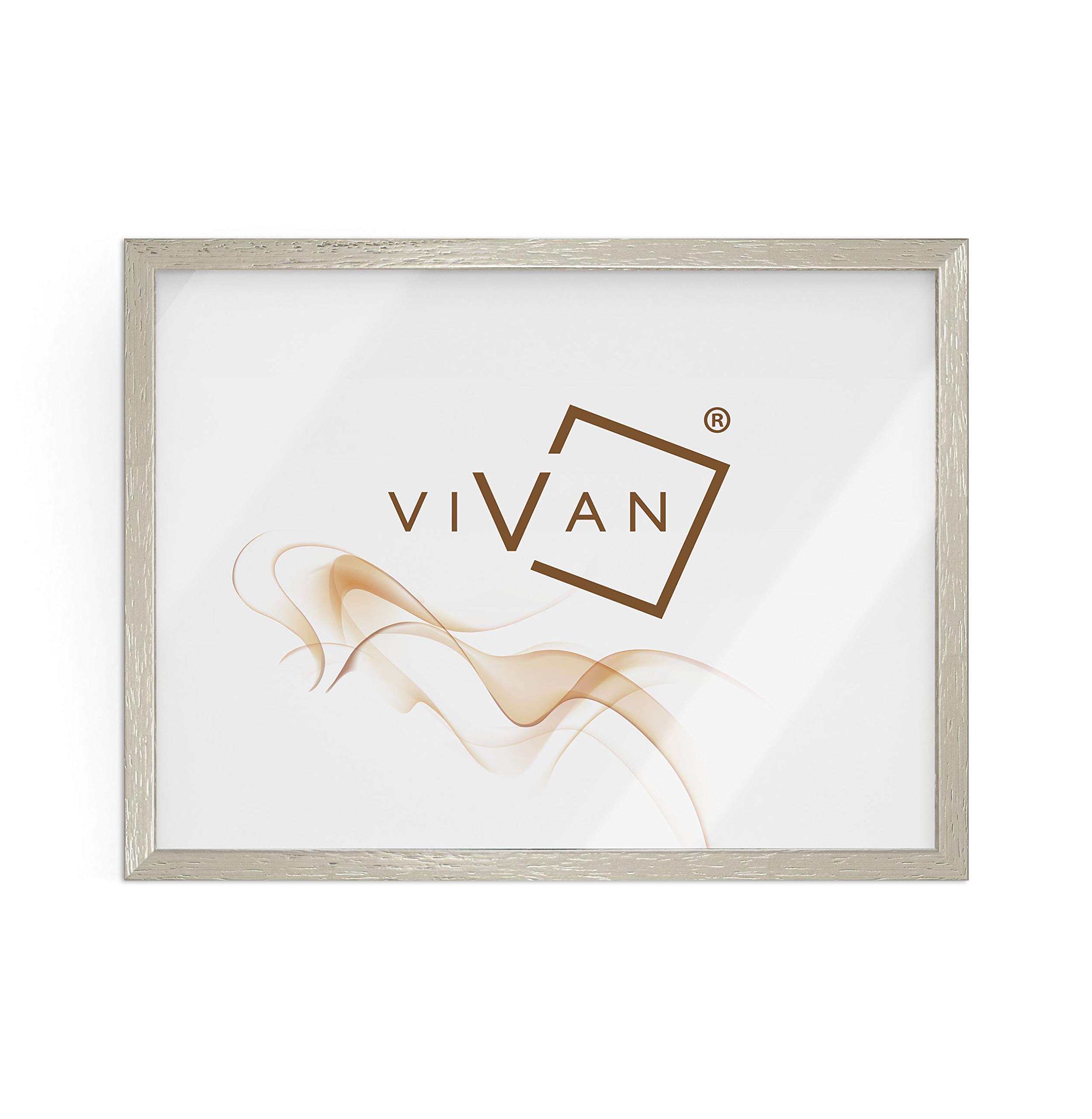 VIVAN Frame Frame, Wood, Silver, Picture Size 18x24