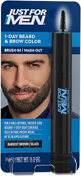 Just For Men 1-Day Beard & Brow Colour Dark Brown Brush-In Wash-Out