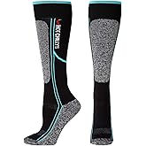 Hot Chillys Women's Elite Mid Volume Lightweight Breathable Durable Moisture-Wicking Winter Sports Active Socks
