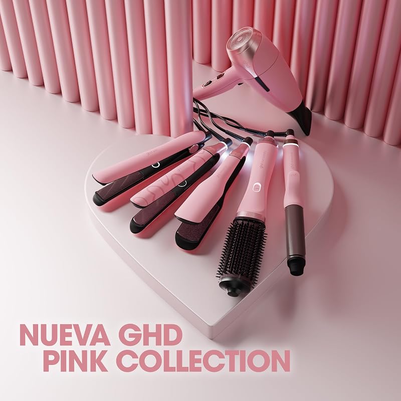 Gold Plancha de Pelo Profesional para cabello liso y sedoso con mayor brillo - Rosa Pastel