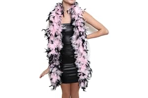 SACASUSA 100g Turkey Chandelle Feather Boas 6 Feet Long Beautiful Vibrant Color (20 Colors to Pick)