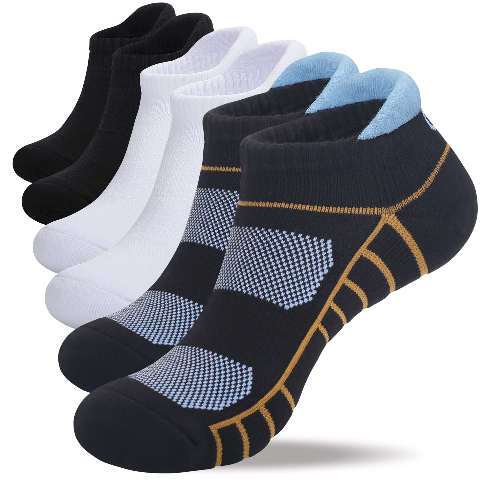 Lapulas Athletic Ankle Socks Low Cut Cushioned