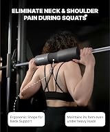 DMoose Fitness Barbell Pad Hip Thrust Squat & Lunges Non Slip 2 Straps view 4