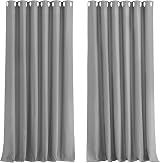 Aspire Homeware Blackout Curtains Eyelet 90x72 Inch Light Grey 2 Panel