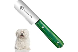 FLAMIA & JABZ FJ Professional Stripping Knife, Right handed, 3 inch blade (Stainless Steel) (Medium, Green)