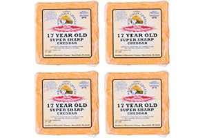 GARDNERS WISCONSIN CHEESE AND SAUSAGE Gardner's Wisconsin Cheese, Artisan Cheese 4 Packs (17 Year Super Sharp Cheddar)